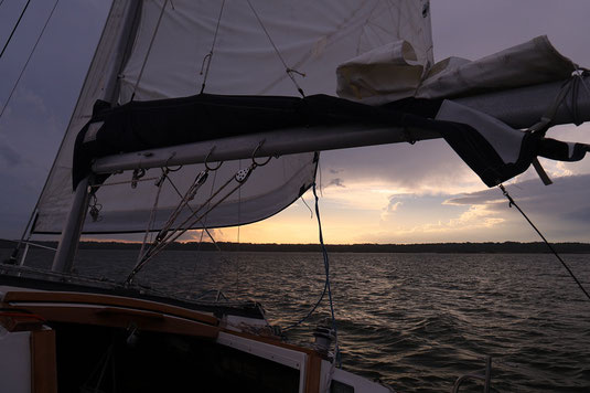 Sailin, sunset, Savannah, cruise, Georgia