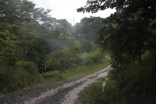 Driving in Costa Rica, rain, jungle, adventure trip