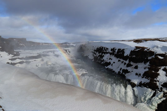 Gullfoss, Golden Circle, Island, Roadtrip, Mietwagen, Rundfahrt, Sightseeing, Wasserfall