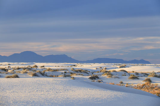 White Sands Nationalpark, USA Nationalparks, New Mexico, Camping im Südwesten der USA