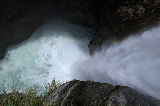 Diablo Waterfall, trail hike, Banos, Ecuador