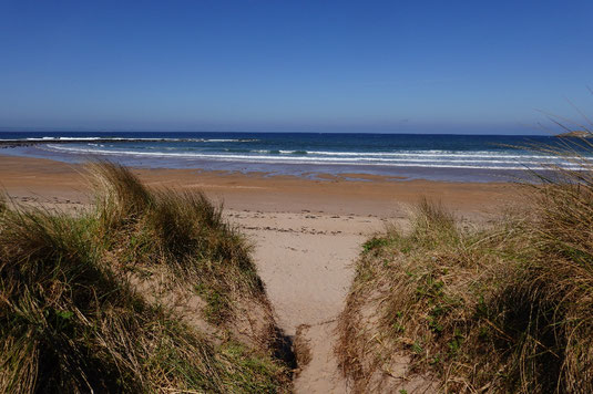 Schottland Wanderung Meer, Nordseem John Muir Way, Dünen, Angst überwinden, Wellen, Angst vor Wellen