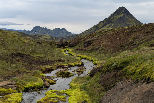 Laugavegur, Landschaft, schönster Fernwanderweg der Welt, Fernwanderung Island, Highlands Island