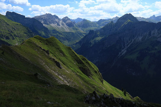 Nebelhorn Gipfel, wandern, Bayern