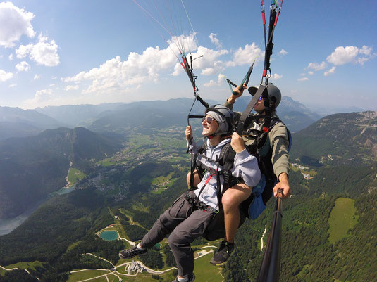 Fear of flying, parasailing, Berchtesgaden, Bavaria, Sarah Bauer