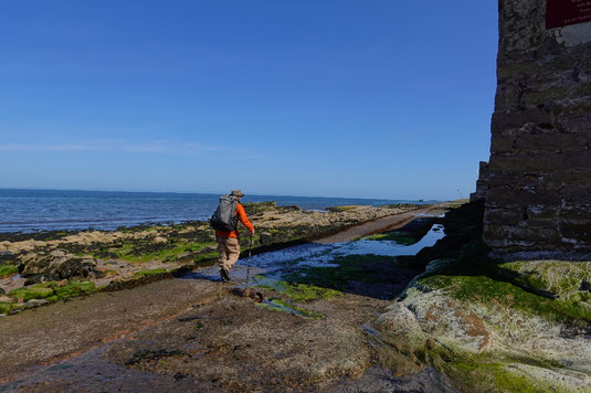 Ebbe und Flut Schottland, John Muir Way, Fernwanderung, Sehenswürdigkeiten, Nordsee