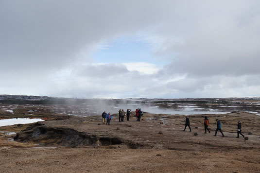 Geothermales Gebietk, Strokkur Geysir, Island, Golden Circle, Roadtrip