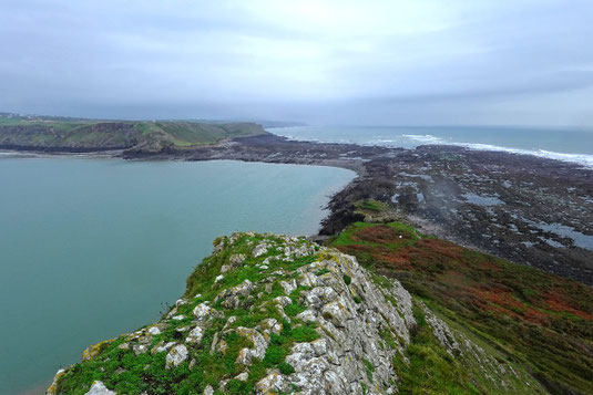 Worm's Head hike Wales, South Wales, tidal island, hiking trails in Wales