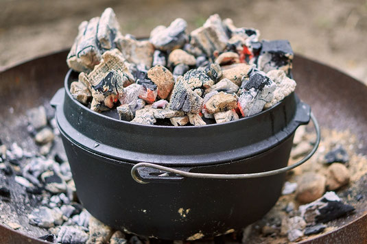 Dutch oven, camping, car camping, tent camping, food