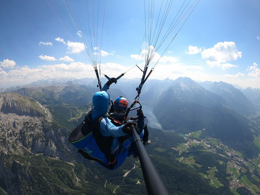 Paragliding in Berchtesgaden, Königssee von oben, Berchtesgadener Land