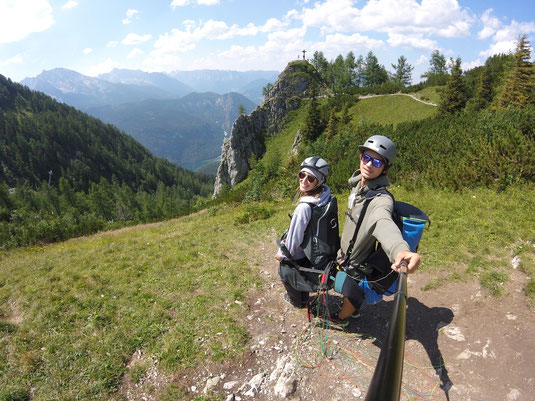 Paragliding, Startrampe, Startplatz Jenner, Berchtesgaden, Sarah Bauer, Flugangst