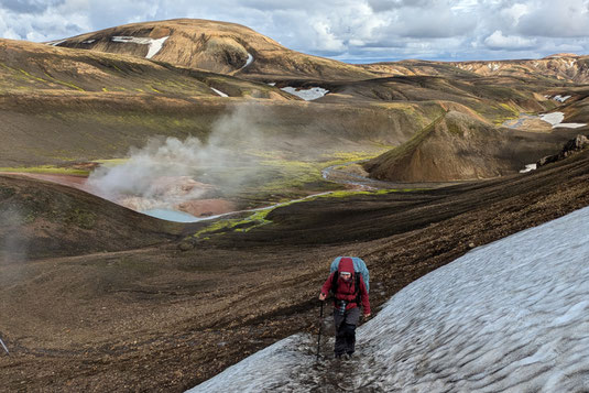 Laugavegur long-distance hike, trail, trails in Europe, hiking trails, Iceland