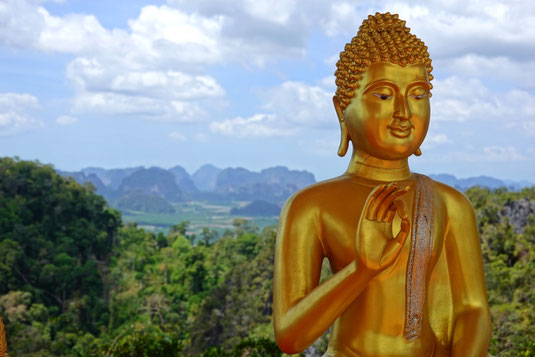 Wandern in Thailand, Wanderwege Thailand, Tiger Cave Tempel Krabi, Buddha, Wandern Asien