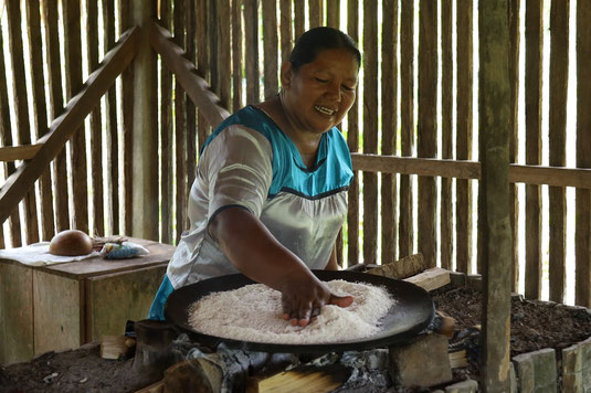 Regenwald, Amazonas, Ureinwohner, Brotbacken, Yucca, Tradition, Cuyabeno, Puerto Bolivar