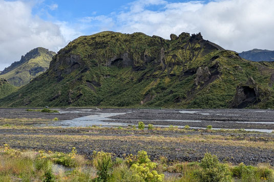 Laugavegur, Ende des Trails in Thorsmörk, Island, Fernwanderung, Fernwanderweg, wandern in Island