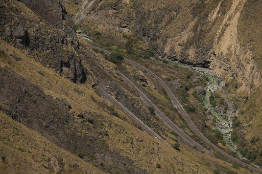 Devil's Nose Zug Ecuador, Zugreise, Südamerika, Alausi