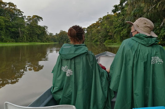 Rainforest tour with a canoe at Tortuguero National Park, Costa Rica