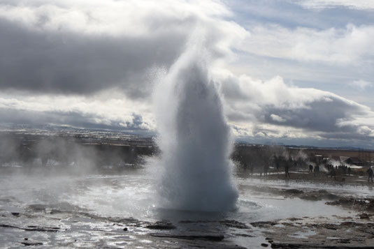 Strokkur Geysir, Island, Geysire, Golden Circle, Rundfahrt Island
