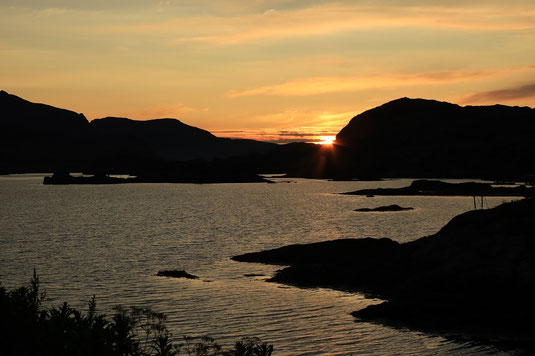 Mitternachtssonne Lofoten, Sund, Norwegen, Orte für Mitternachtssonne auf den Lofoten