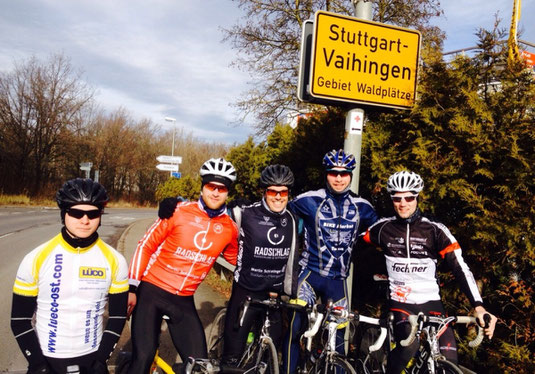 Janko beim Winter-Training mit seinen Kollegen vor Ort (u.a. Marcel Fischer, ehem. BIKE Market Team-Mitglied)