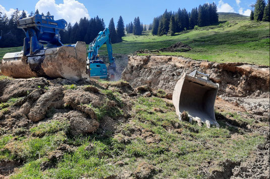 Baggerarbeiten am Fellhorn, Foto: LBV