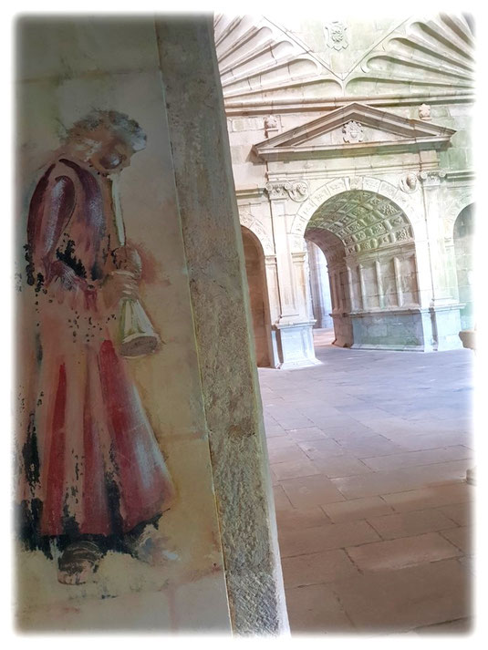 Der Engel mit der Posaune im Kloster: Ist er nicht wunderschön? Sobrado dos Monxes, Spanien (Foto Franka Frieß)