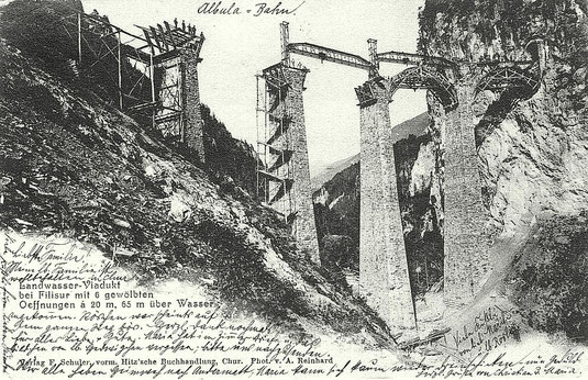 Verlag F. Schuler vorm. Hitz'sche Buchhandlung Chur, Photo A. Reinhard, gestempelt 05. September 1902