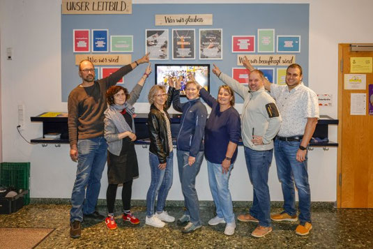 Vorstellung der neuen Leitbildwand in Stephanushaus