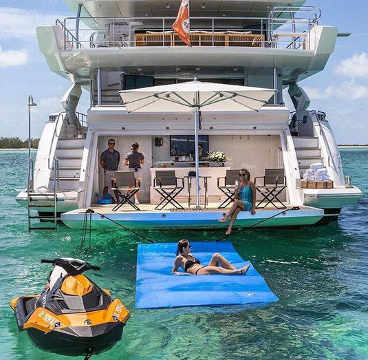 Inflatable Water Mat, Floating Superyacht Platform