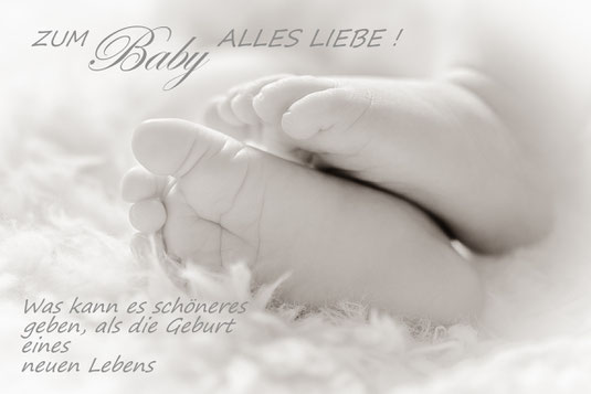 Glückwunschkarten zum Baby La Vie ! Fotografie