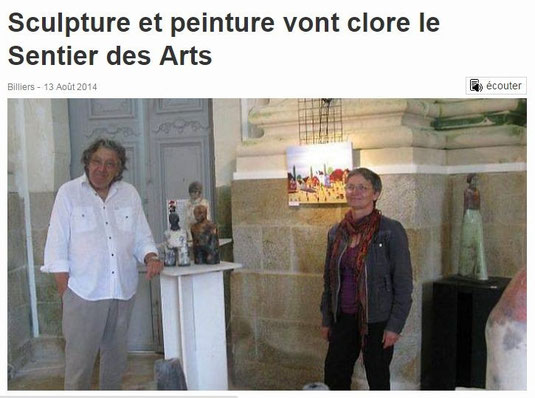 Sur le Sentier des Arts à Billiers