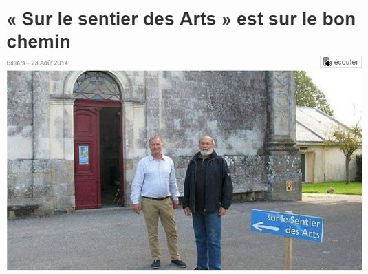 Sur le Sentier des Arts à Billiers