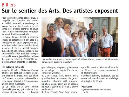 Sur le Sentier des Arts à Billiers