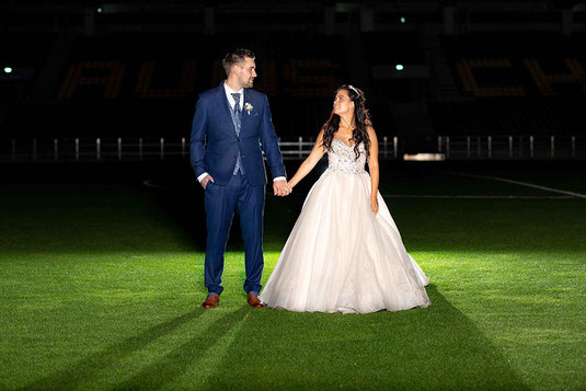Hochzeitsfotografie im Eintracht Braunschweig Stadion