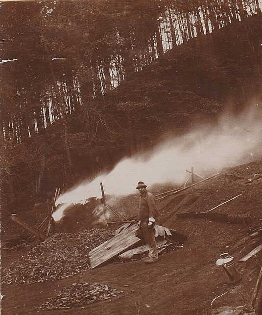 Die Holzkohle war die wichtigste Energiequelle, "das Benzin" der Eisenwurzen.