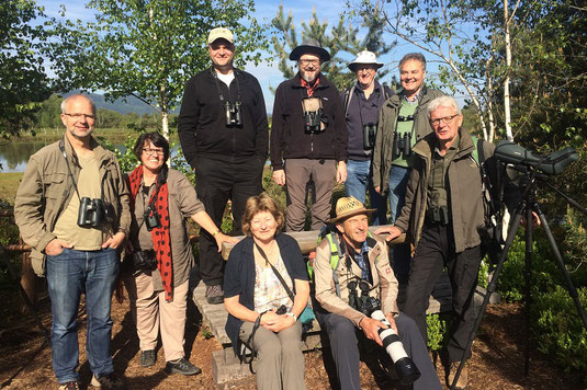 ASO-Exkursionsgruppe in den Rosenheimer Stammbeckenmooren (Foto: Pit Brützel) 