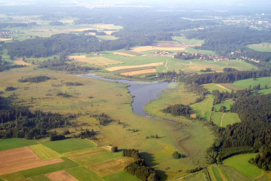 Luftbild mit Blickrichtung Nord (Foto: Sebastian Ludwig, 16.08.2003)