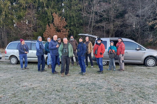 ASO-Exkursionsgruppe um 7 Uhr morgens (Foto: Jana Selzer)