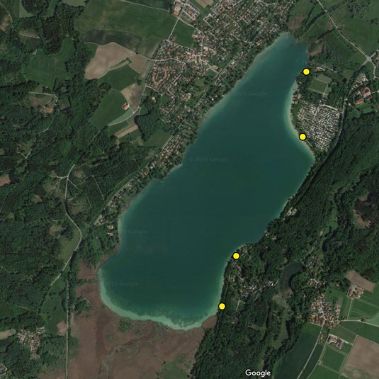 Pilsensee Zählpunkte Wasservogelzählung