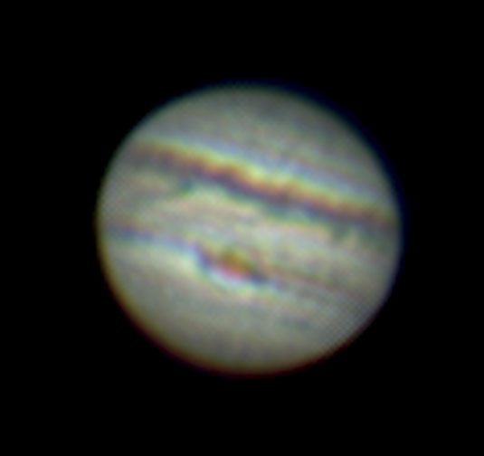 Jupiter-Bild 5-fach vergrößert