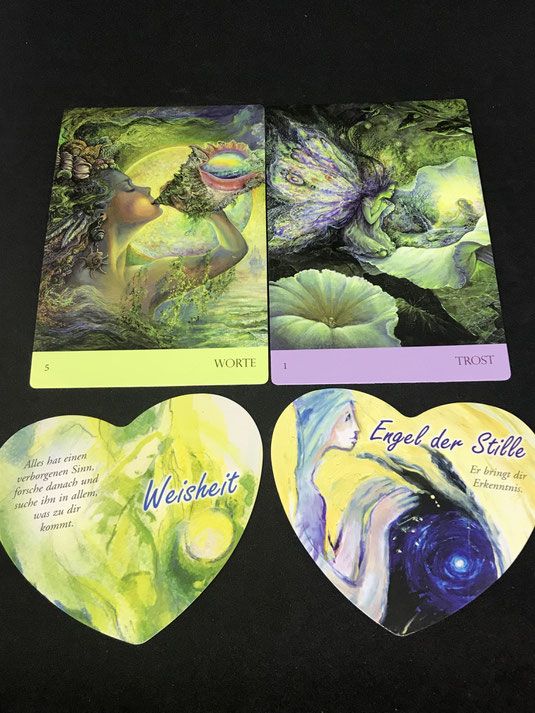 Das Heilungsengel Orakel von Josephine Wall und Carolin Stern sowie Lichtengel Herzkarten von Sigrid Mahncke auf Phönixzauber