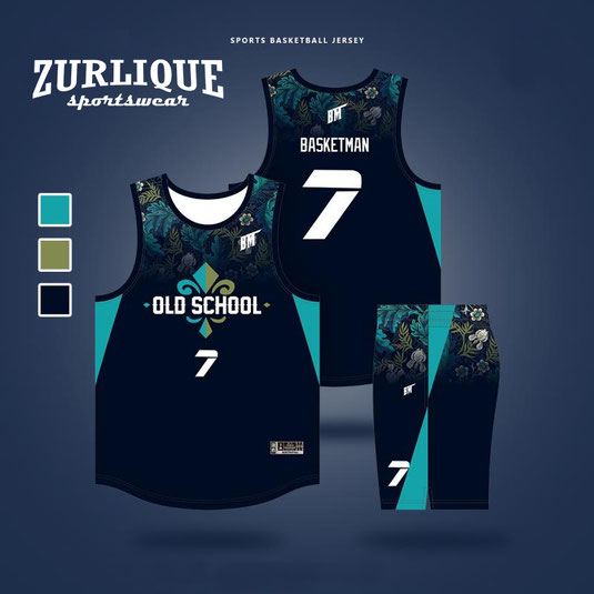 Full sublimation basketball jersey in full colors