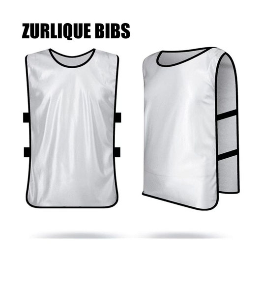 White training bib Singapore – custom printed sports bib with logo and number printing for schools and football teams