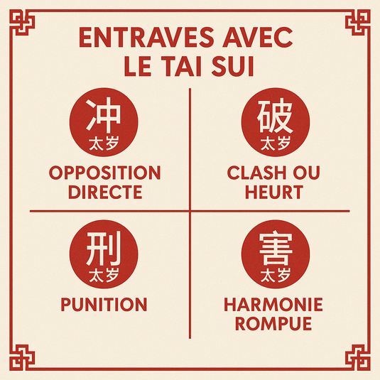 Les entraves avec le Tai Sui