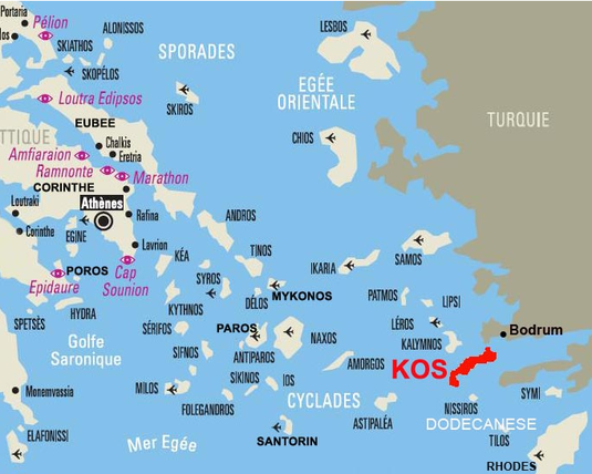 île de Kos en Grèce