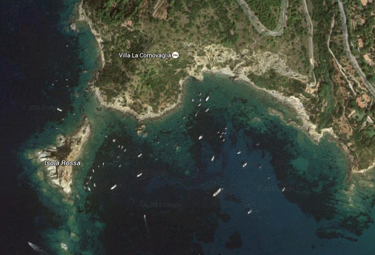L'area visitata da me nel promontorio dell'Argentario, nella costa sud occidentale.
