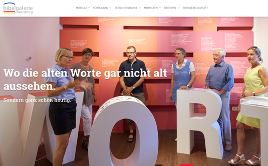 Screenshot von Webseite