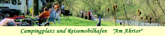 Campingplatz am Ahrtor und Wohnmobilstellplätze direkt in Ahrweiler und direkt an der Ahr.