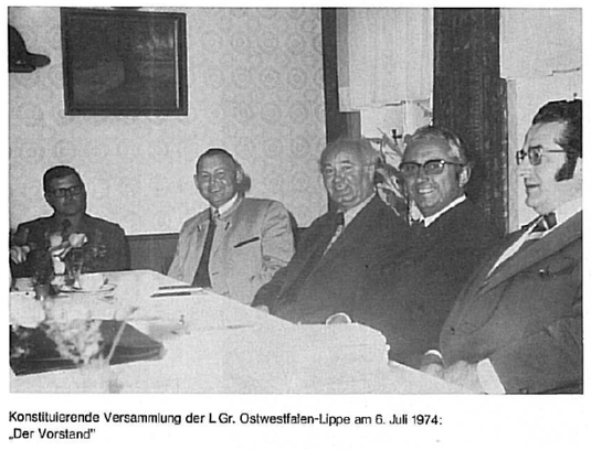 Foto aus dem VGM-Mitteilungsblatt Nr. 8 von Juli 1974