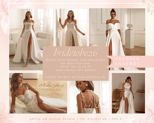Niki Lace Brautkleider Oktober Angebot